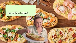 Pinsa på fem ulike måter!