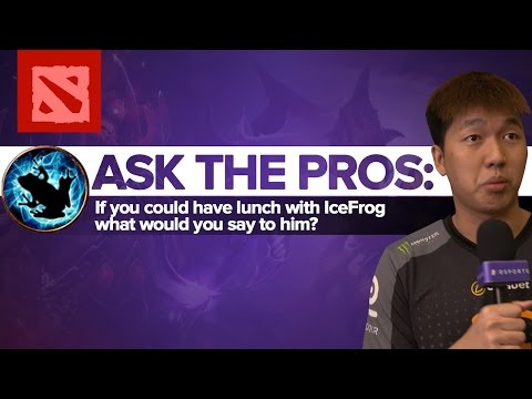 Ask the Dota 2 Pros: If you could have lunch with IceFrog, what would you say to him?