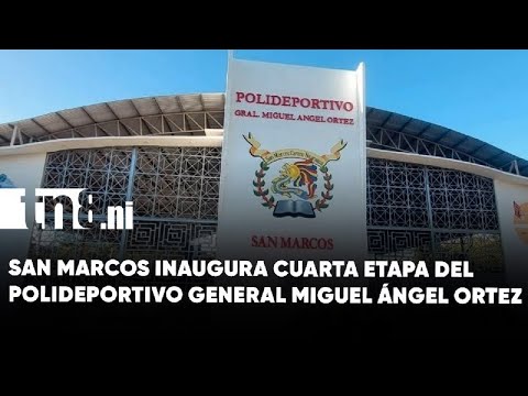 Familias de San Marcos, inauguran IV etapa del polideportivo Miguel Ángel Ortez
