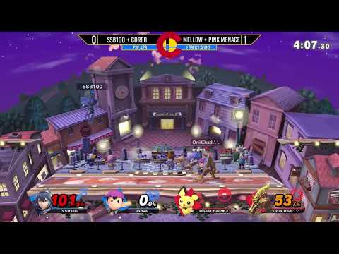 Elite Smash Friday #28 - SSB100 + Coreo Vs. Mellow + Pink Menace - Losers Semifinals
