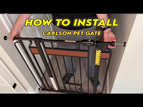 How to Assemble & Install Carlson Pet Products Walk Thru Pet Gate