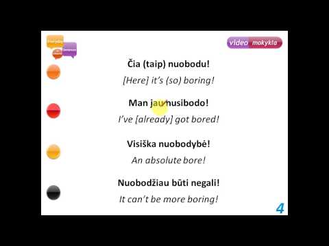 Lithuanian Basics Lesson 10. Feelings - Everyday Sentences in Lithuanian