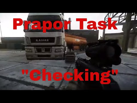 Prapor Quest "Checking" Escape From Tarkov
