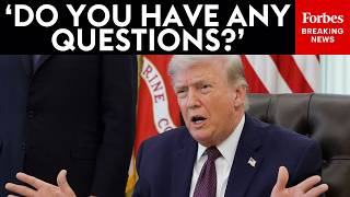 BREAKING NEWS: Trump Takes Questions From Reporters About Iran War In The Oval Office 