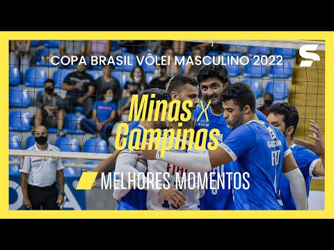 MINAS 3 X 0 CAMPINAS | MELHORES MOMENTOS | COPA BRASIL MASCULINA DE VÔLEI 2022 | sportv