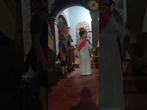 EL VIA CRUCIS ACTUADO POR LOS CHICOS DE CATEQUESIS DE COLONIA LIEBIG CORRIENTES. 