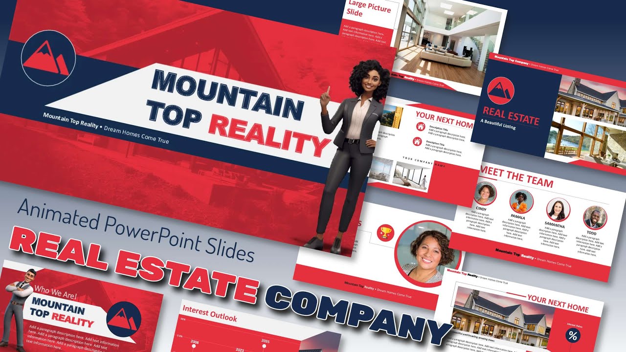 Real Estate Company Listing PowerPoint Template