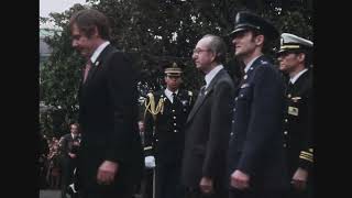 President Reagan at WH Ceremony for former U.S. Hostages, South Lawn, January 27, 1981 (No Audio)