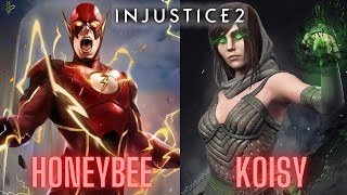 Koisy vs HoneyBee in Injustice 2! Enchantress vs Flash Matches!