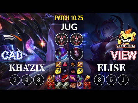 HLE CaD Kha'Zix vs SG-S View Elise Jungle - KR Patch 10.25