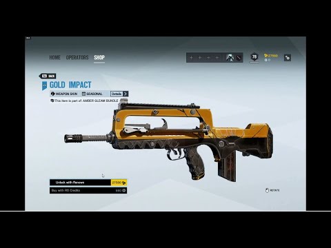 Purchasing the Seasonal Skin (Gold Impact) in Siege
