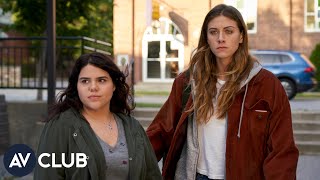 Perry Mattfeld and Brooke Markham on In The Dark and road-tripping across Canada video