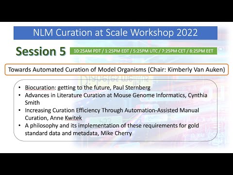 NLM Curation at Scale Workshop - Session 5
