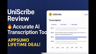 UniScribe Review 🔥 Accurate AI Transcription Tool | AppSumo Lifetime Deal!