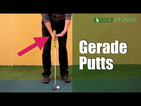 GERADE PUTTS – Mit dieser Übung lernst Du es! (Training auf der Puttingmatte)