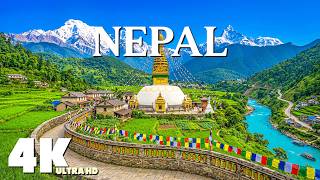 Nepal 4K ULTRA HD | Himalayan Beauty – Majestic Mountains, Green Valleys & Peaceful Nature