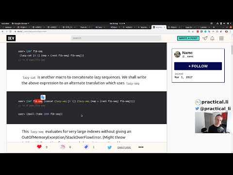 Practicalli Clojure 43 - 4Clojure 60 - reductions function