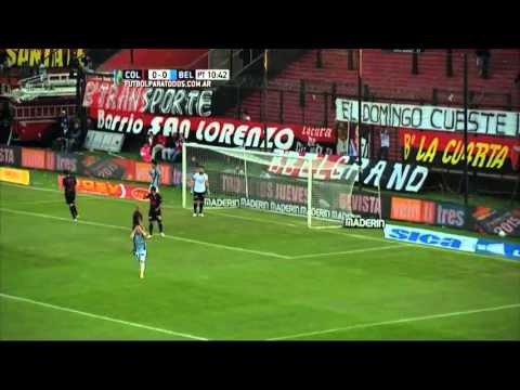 Estaba solo y se lo perdió. Colón 0 Belgrano 0.Fecha 26.Torneo Primera División 2015.FPT