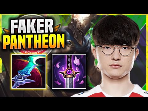 FAKER IS SO GOOD WITH PANTHEON! - T1 Faker Plays Pantheon Mid vs Twisted Fate! | Season 11