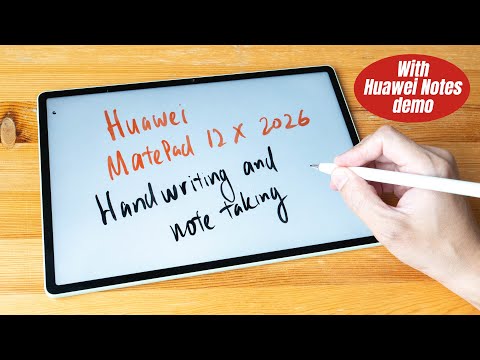Huawei Matepad 12 X (2026) Handwriting Note Taking Review