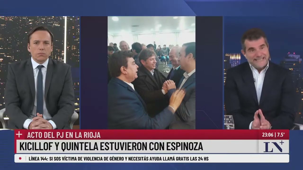 Acto del PJ en La Rioja: Kicillof y Quintela estuvieron con Espinoza
