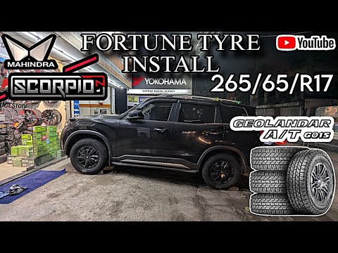 Scorpio N Tyre Size Upgrade⬆️ | Yokohama 265/65/R17 | GEOLANDAR A/T G015 |