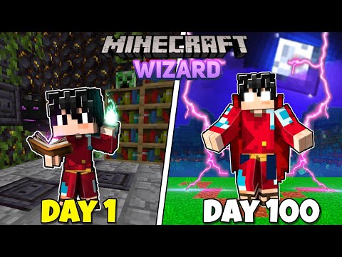 I Survived 100 Days As A WIZARD In Minecraft Hardcore HINDI... Episode - 1