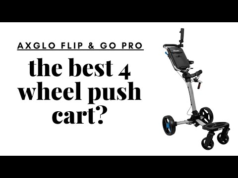 Axglo Flip & Go Pro – The Ultimate 4-Wheel Golf Push Cart! 🏌️‍♂️