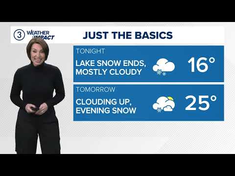 Cleveland weather: Clouds on Saturday with some flakes late