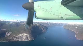4K | Dash 8 landing Sogndal