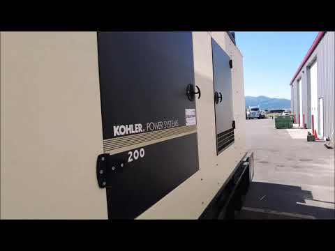 200 kW Kohler Diesel Generator walk around video