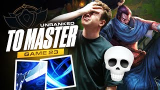 23 - YASUO MID (mdr) - UNRANKED TO MASTER HARD MODE