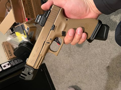 Shooting Glock19x with Mass Driver Compensator