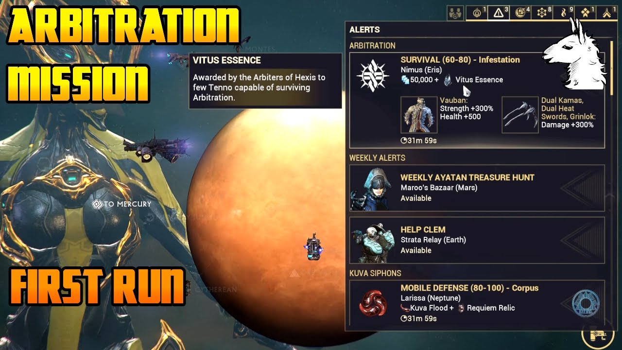 Let's Play Warframe - First Arbitration Mission (Infested Survival)
