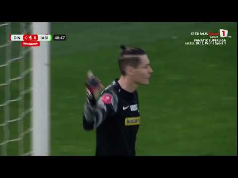 Dinamo-Poli Iași. Lung se joacă cu nervii „câinilor”. Un nou reflex fantastic la execuţia lui Costin