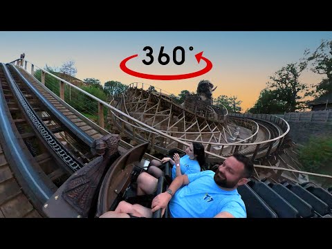 Wicker Man [360° VR] Front Seat POV - Alton Towers Resort