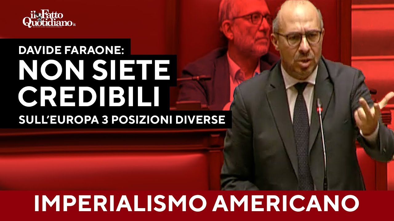 Faraone contro il governo: "Non siete credibili, su Europa e Trump avete tre posizioni diverse"
