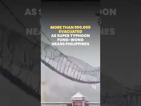 Philippines evacuates 900,000 people as Fung-wong intensifies into super typhoon