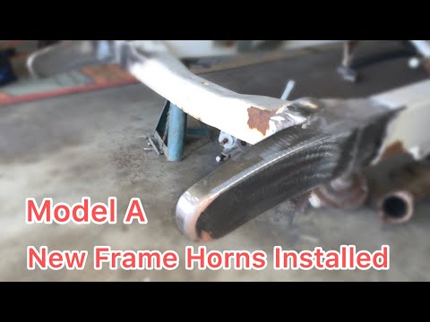 Model A Frame Horns Installed | #ModelA #1930Ford #1930Coupe