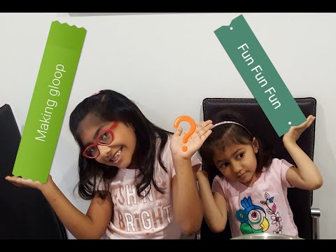 Gloop making and playing.