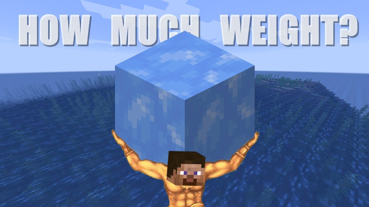 How much can Minecraft Steve REALLY lift? (and how hard can he punch)