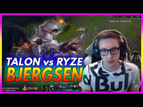 413. Bjergsen Talon vs Ryze Mid - March 6th, 2017 - Patch 7.4 Season 7