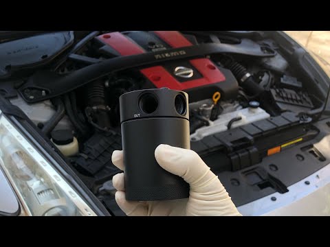 370Z Mishimoto oil catch can install