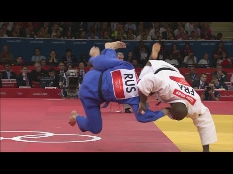 Teddy Riner (FRA) Wins Judo Gold v Alexander Mikhaylin (RUS) - London 2012 Olympics