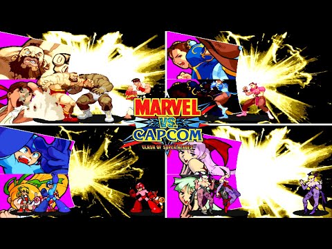 Marvel vs Capcom 1: All Characters CROSSOVER COMBINATIONS