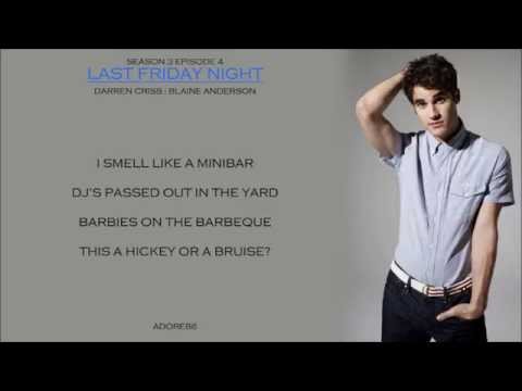 Glee _ Last Friday Night Lyrics