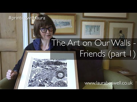 The Prints on our Walls: Three very different Lino Prints and a Reduction Wood Engraving