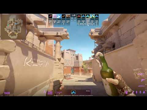 FAST Mid Door Molotov on Anubis - Boombl4