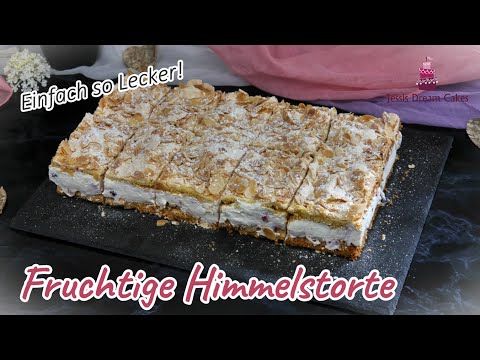 Fruchtige Himmelstorte 😍​/ Baisertorte mit Waldbeer-Mascarponecreme