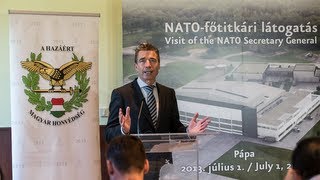preview picture of video 'NATO Secretary General at Pápa Air Base, Hungary - Opening remarks'